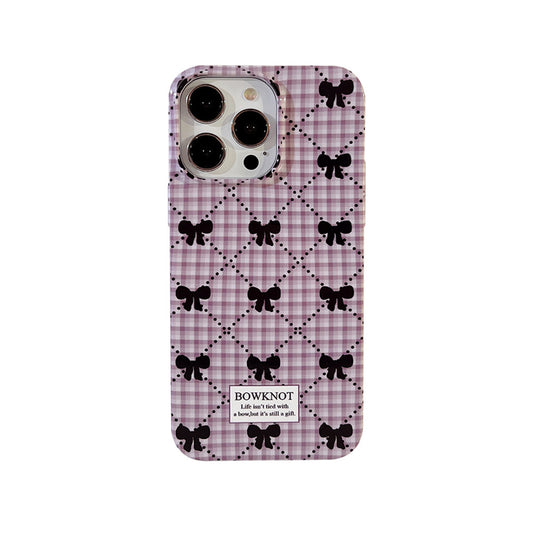 Purple Bow Print