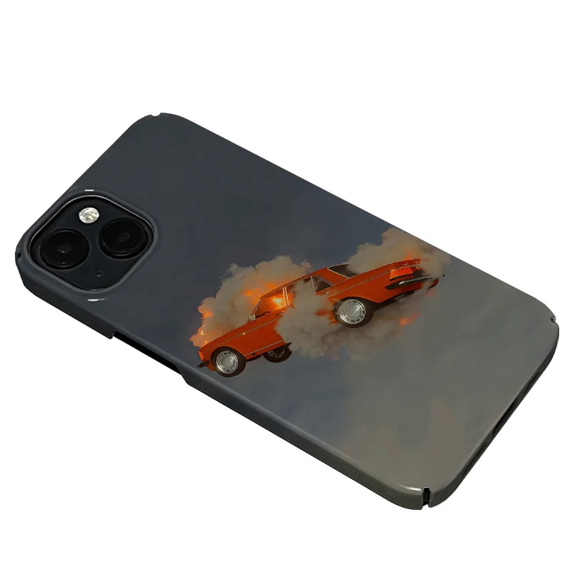 A Flaming Car