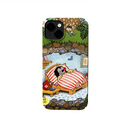 Cute Mole Sleeping in a Park Case