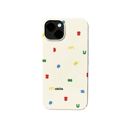 Rainbow Letters Fleshcolor Case