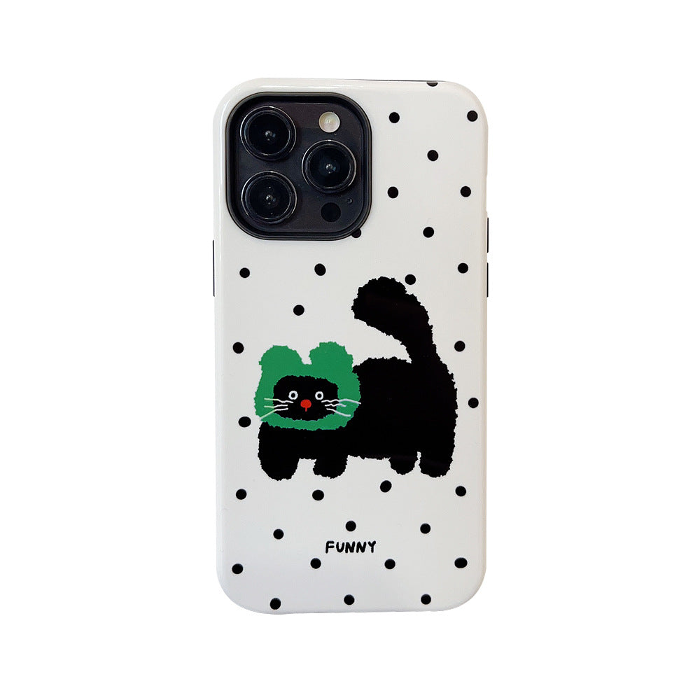 Black Polka Dot Cat