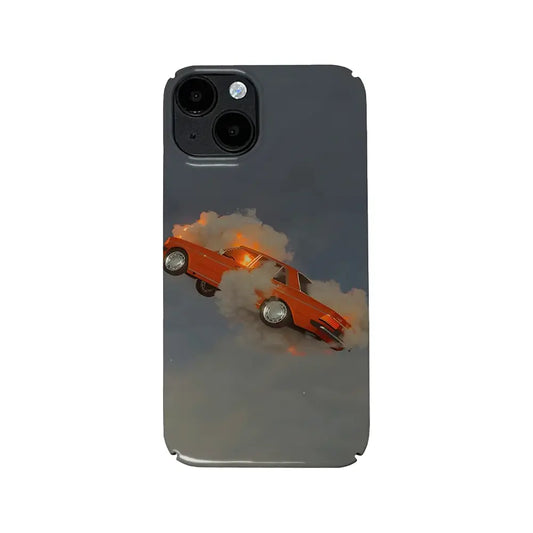 A Flaming Car